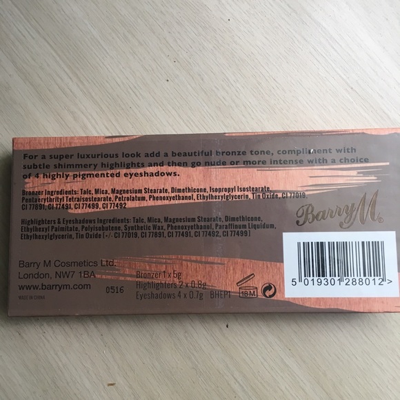 Barry M Bronzer, Highlighter & Eyeshadow Neutral Palette - Picture 3 of 3